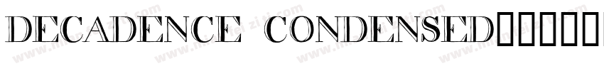 decadence condensed字体转换